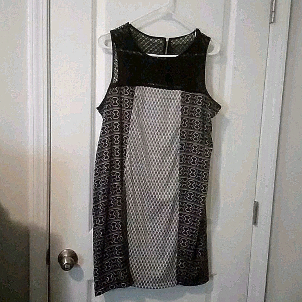 xhilaration black and white dress